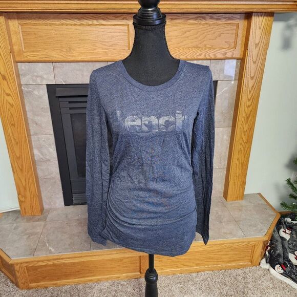 Bench Urban Wear Womens Scoop neck long sleeve Size small Blue NWT - Picture 1 of 6